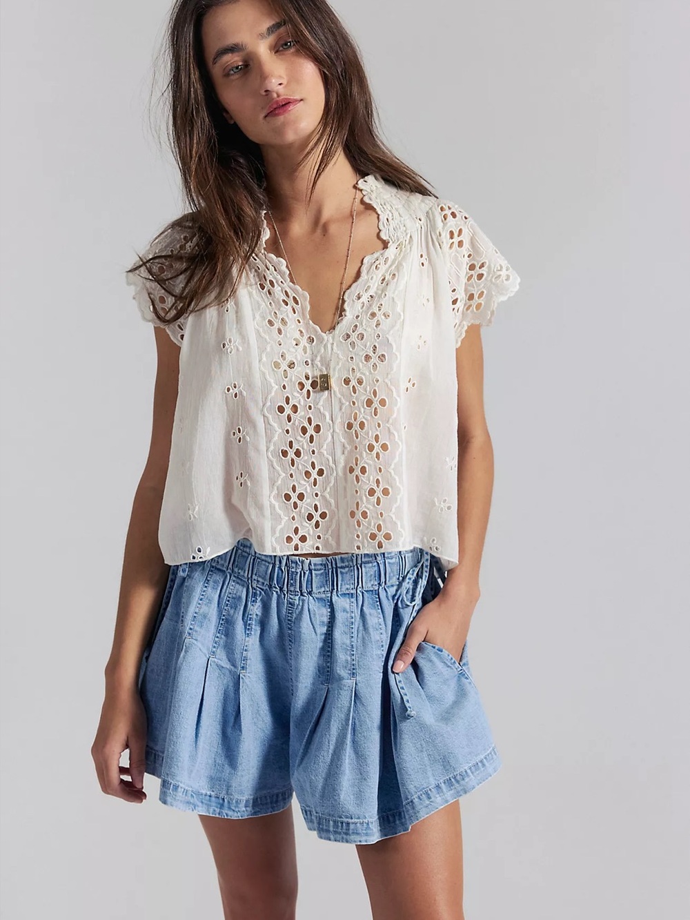 Free People Croquet Shorts Size S NWT